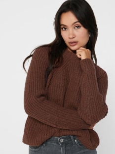 ONLFIONA L/S PULLOVER KNT NOOS 15153926 Tortoise Shell/W BLACK ME