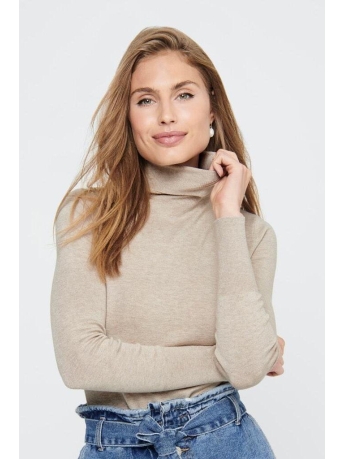 Only Trui ONLVENICE L/S ROLLNECK PULLOVER KNT 15183772 Whitecap Gray