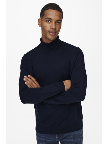 Only & Sons Trui ONSWYLER LIFE ROLL NECK KNIT NOOS 22020879 Dark Navy