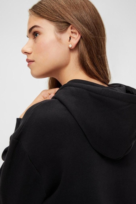 Pieces zwarte dames trui | Close up
