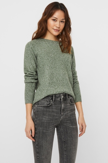 Vero Moda VMDOFFY LS O-NECK BLOUSE GA NOOS 10201022 LAUREL WREATH