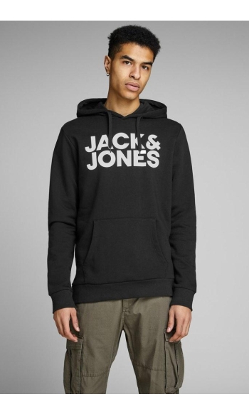 JJECORP LOGO SWEAT HOOD NOOS 12152840 Black/Reg/Large