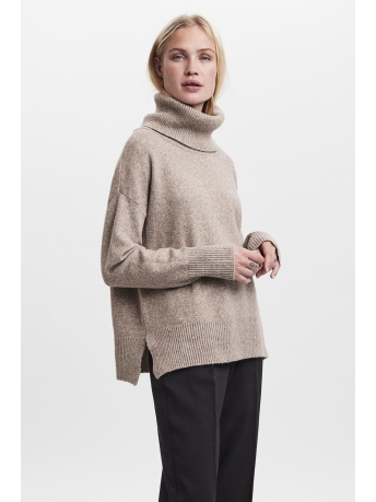 Vero Moda Trui VMDOFFY LS COWLNECK BLOUSE GA NOOS 10231324 SEPIA TINT