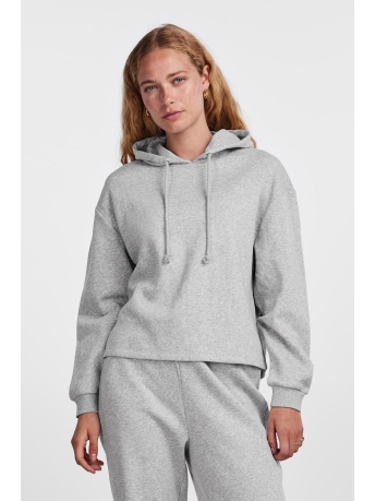 Pieces Trui PCCHILLI LS HOODIE D2D BC 17113437 Light Grey Melange