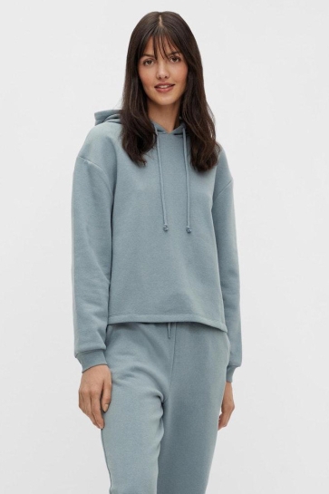 Pieces Trui PCCHILLI LS HOODIE NOOS BC 17113437 Trooper