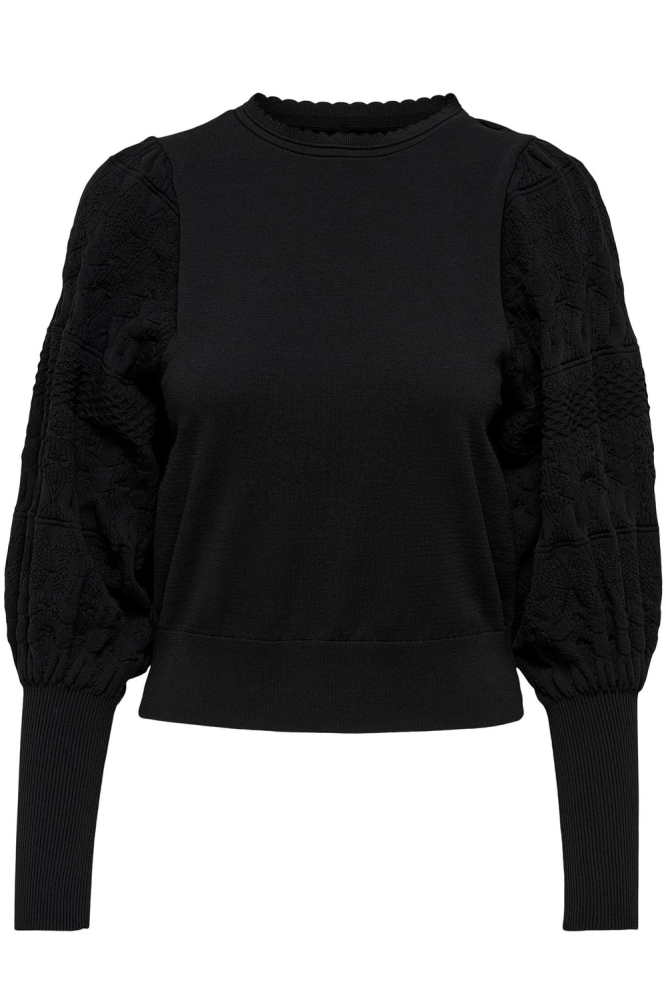 Only zwarte dames trui | Vooraanzicht