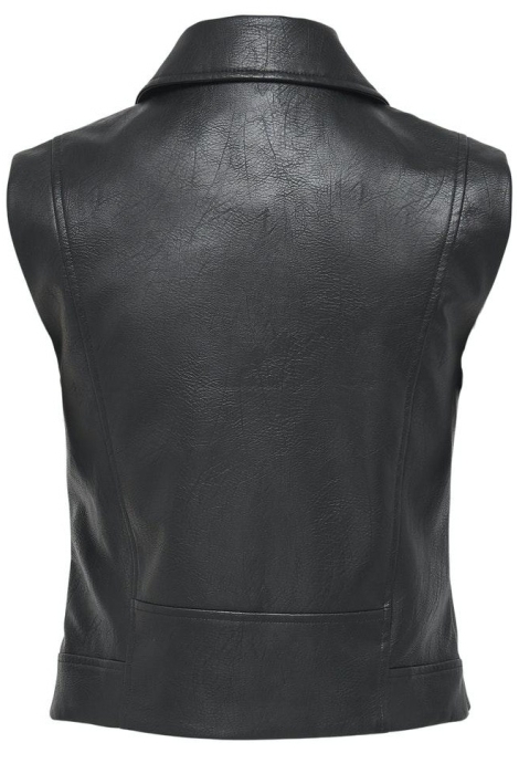 Only onlvera faux leather waistcoat otw