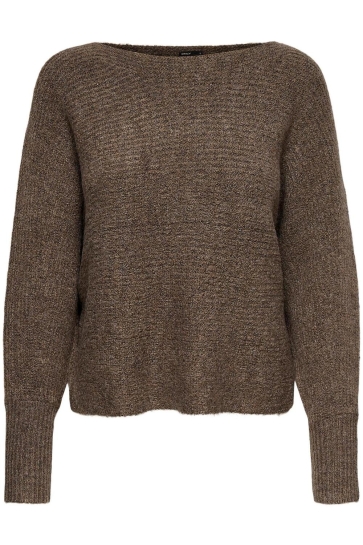 Only Trui ONLDANIELLA L/S PULLOVER KNT NOOS 15168705 MAJOR BROWN