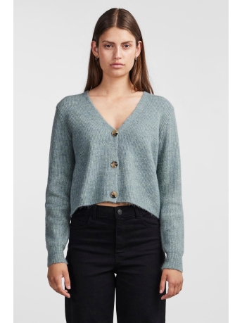 Pieces Vest PCELLEN LS KNIT CARDIGAN NOOS BC 17114250 Trooper