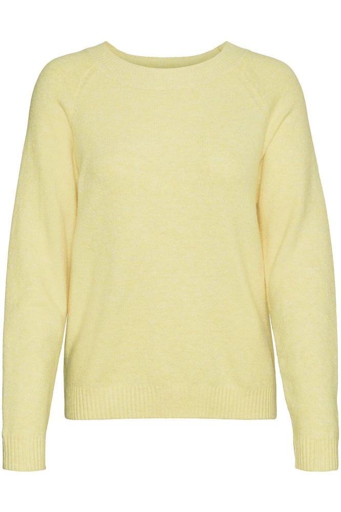 VMDOFFY LS O-NECK BLOUSE GA NOOS 10201022 LEMON MERINGUE/MELANGE