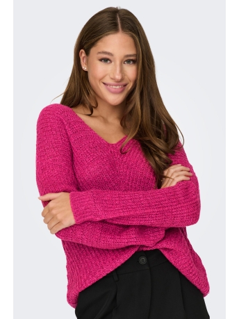 Jacqueline de Yong Trui JDYNEW MEGAN L/S PULLOVER KNT NOOS 15208245 BEETROOT PURPLE