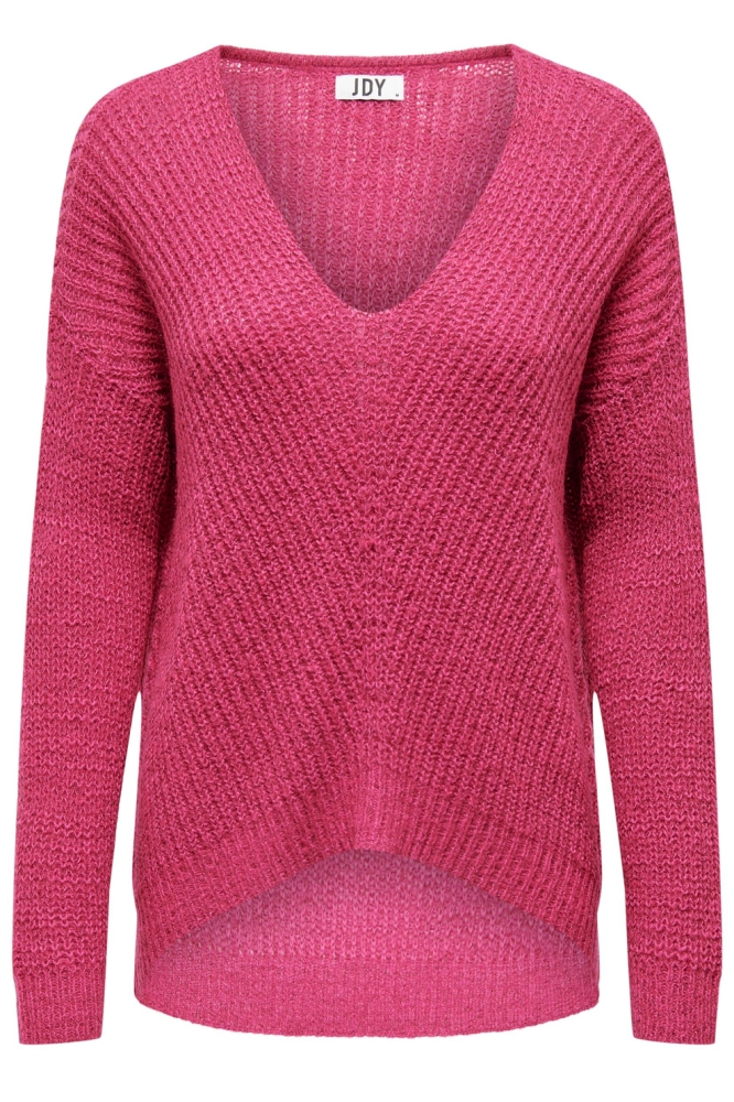 JDYNEW MEGAN L/S PULLOVER KNT NOOS 15208245 BEETROOT PURPLE