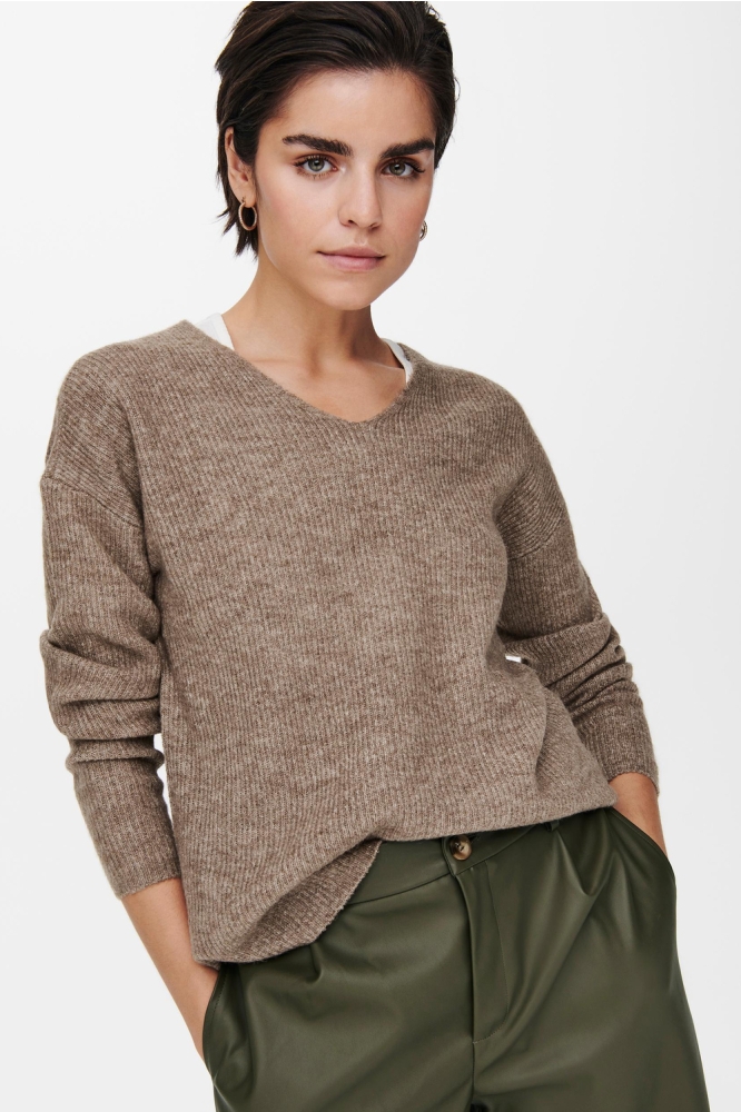Only bruine dames trui