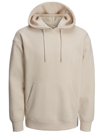 Jack & Jones Trui JORCOPENHAGEN SWEAT HOOD NOOS 12176864 Moonbeam/RELAXED/SC