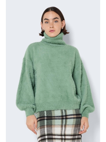 Noisy may Trui NMLYNDSEY L/S HIGH NECK KNIT 27022584 DARK IVY