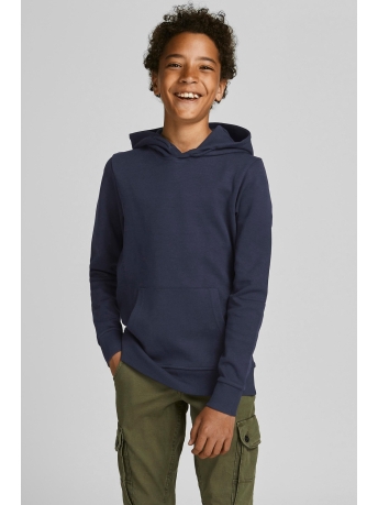Jack & Jones Junior Trui JJEBASIC SWEAT HOOD NOOS JNR 12184813 Navy Blazer