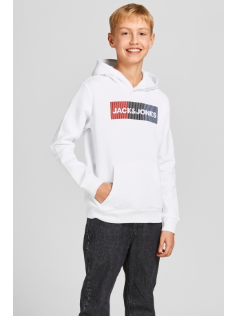 Jack & Jones Junior Trui JJECORP LOGO SWEAT HOOD NOOS JNR 12152841 White