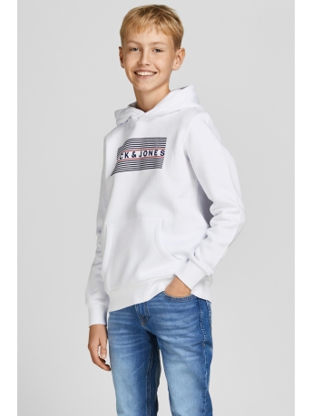 Jack & Jones Junior Trui JJECORP LOGO SWEAT HOOD NOOS JNR 12152841 White
