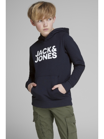 Jack & Jones Junior Trui JJECORP LOGO SWEAT HOOD NOOS JNR 12152841 Navy Blazer