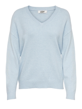 Jacqueline de Yong Trui JDYMARCO L/S V-NECK PULLOVER KNT 15281979 CASHMERE BLUE