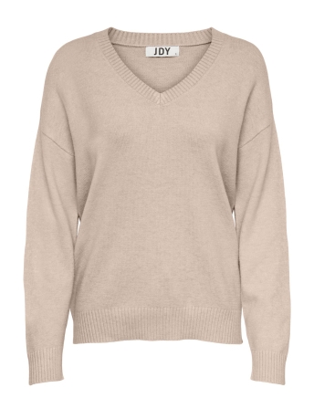 Jacqueline de Yong Trui JDYMARCO L/S V-NECK PULLOVER KNT 15281979 BEIGE