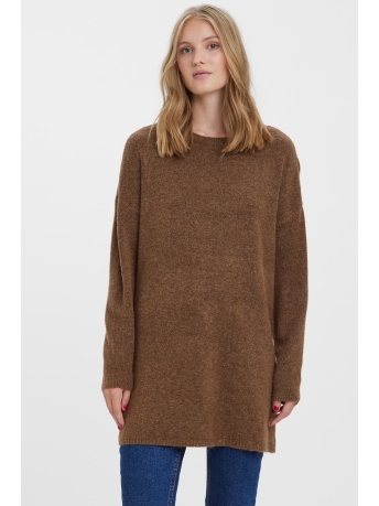 Vero Moda Trui VMPLAZA LS O-NECK LONG BLOUSE GA BO 10268141 AZTEC/MELANGE