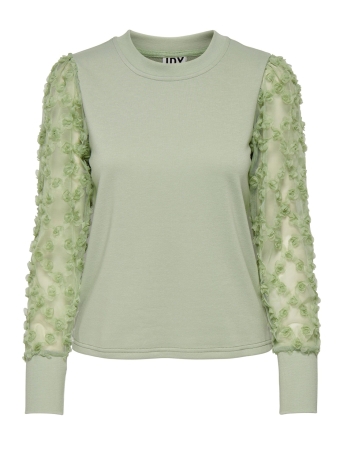 Jacqueline de Yong Trui JDYFAIRVIEW L/S SWEAT JRS 15220558 DESERT SAGE/DOBBY