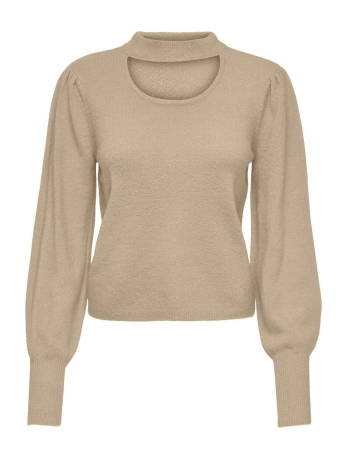 Jacqueline de Yong Trui JDYELANOR L/S REVERSIBLE PULLOVER K 15271571 Cement/MELANGE