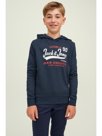 Jack & Jones Junior Trui JJELOGO SWEAT HOOD 2 COL 22/23 NOOS 12212287 Navy Blazer