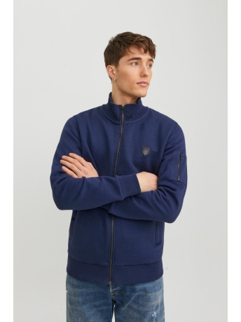 Jack & Jones Vest JPRBLUWILLS SWEAT ZIP HIGH NECK 12224158 Navy Blazer