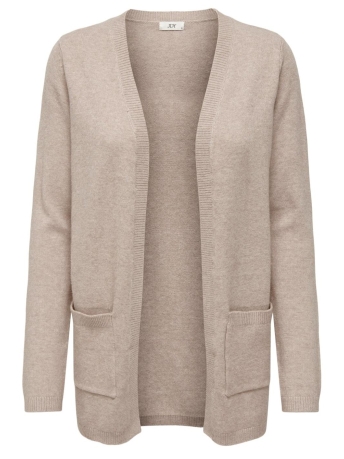 Jacqueline de Yong Vest JDYMARCO L/S OPEN CARDIGAN KNT NOOS 15281966 BEIGE/MELANGE
