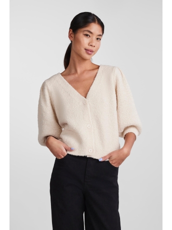 Pieces Vest PCBISA 2/4 KNIT CARDIGAN BC 17134202 WHITE SMOKE