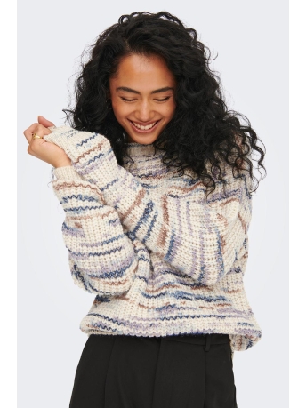 Jacqueline de Yong Trui JDYJANNIE L/S O-NECK PULLOVER KNT 15272274 Tapioca/W CASHMERE