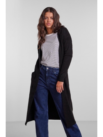 Pieces Vest PCJENNIFER LS LONG KNIT CARDIGAN NOOS BC 17126566 Black