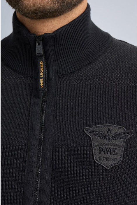 PME legend zip jacket cotton structure knit