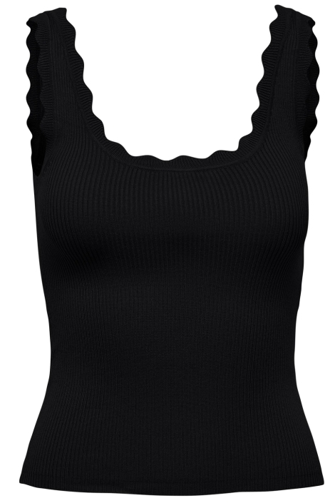 Jacqueline de Yong jdynanna s/l scallop edge top knt