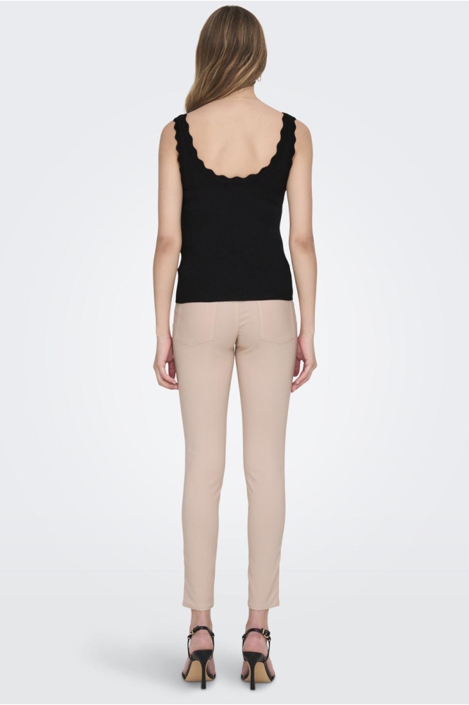 JDYNANNA S/L SCALLOP EDGE TOP KNT 15290585 BLACK