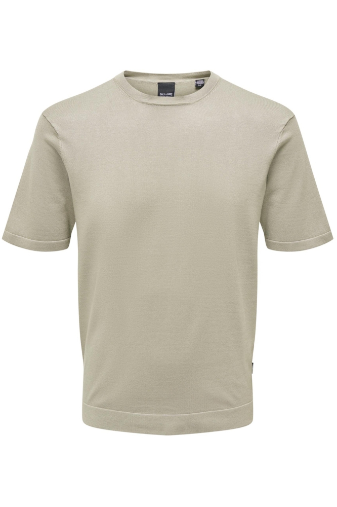 ONSWYLER LIFE 14 SS KNIT 22022928 VINTAGE KHAKI