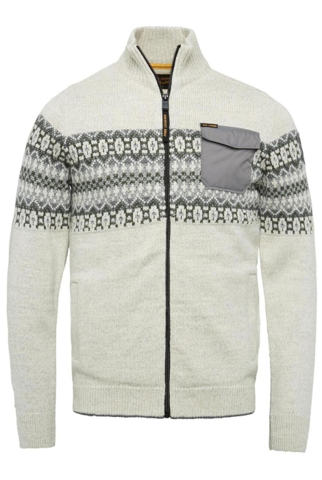 PME legend zip jacket mixed cotton knit