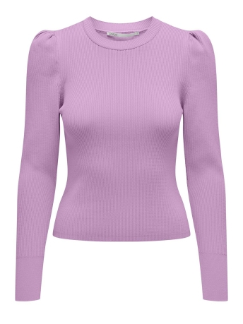 Only Trui ONLSALLY L/S PUFF PULLOVER KNT NOOS 15251029 PURPLE ROSE