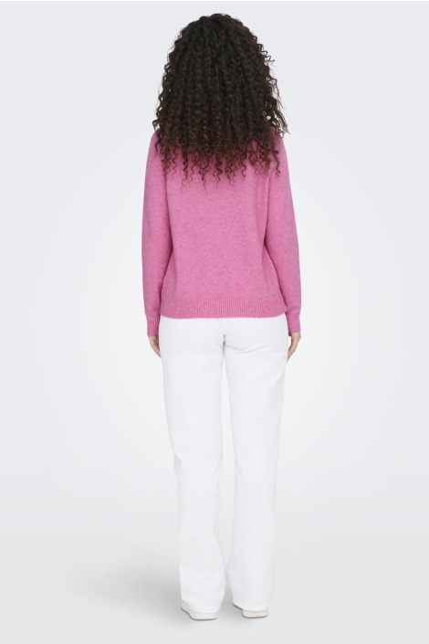 Only roze dames trui | Model achteraanzicht