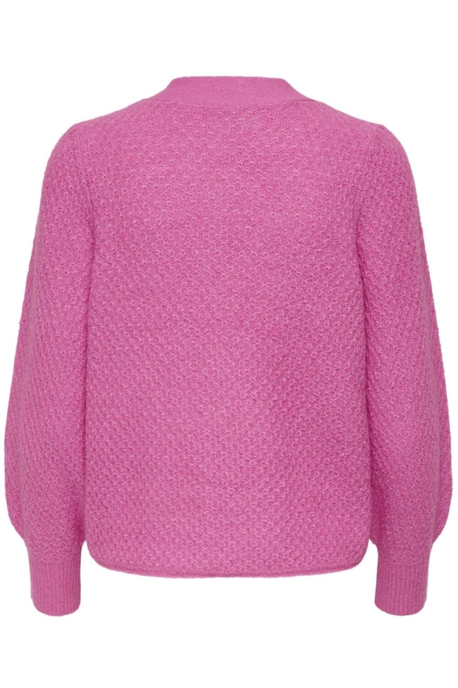 JDYDREA SOBA L/S PUFF CARDIGAN KNT 15277501 CYCLAMAN