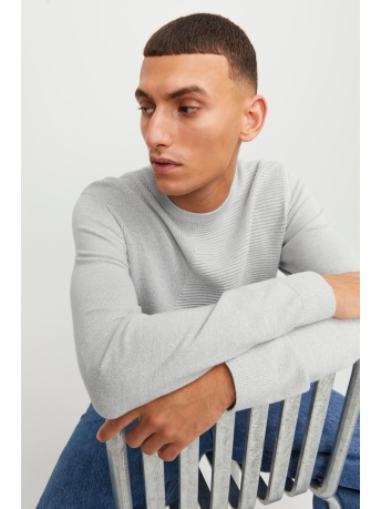 Jack & Jones Trui JJBROOKLYN KNIT CREW NECK 12236214 LIGHT GREY MELANGE