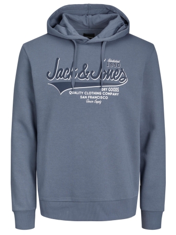 Jack & Jones Trui JJELOGO SWEAT HOOD 2 COL 22/23 NOOS 12210824 FLINT STONE