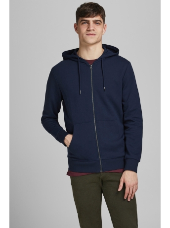 Jack & Jones Vest JJEBASIC SWEAT ZIP HOOD NOOS 12181901 NAVY BLAZER