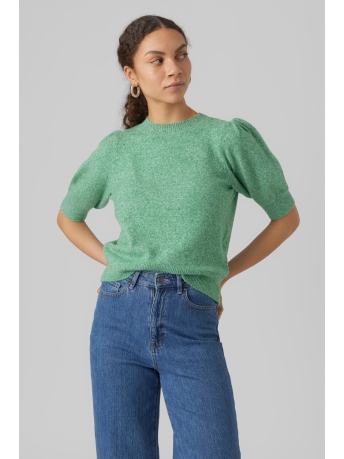Vero Moda Trui VMDOFFY 2/4 O-NECK PULLOVER GA NOOS 10278313 Bright Green/MELANGE