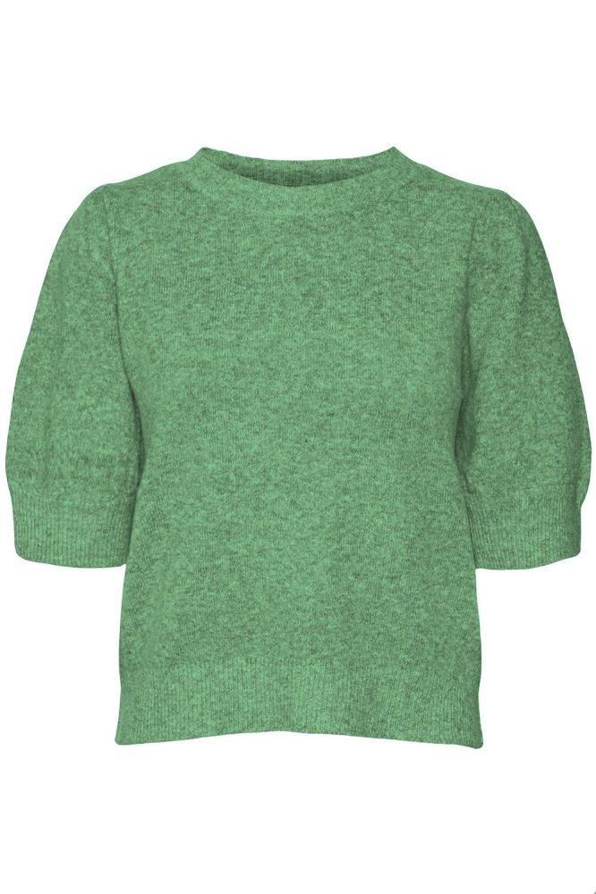 VMDOFFY 2/4 O-NECK PULLOVER GA NOOS 10278313 Bright Green/MELANGE