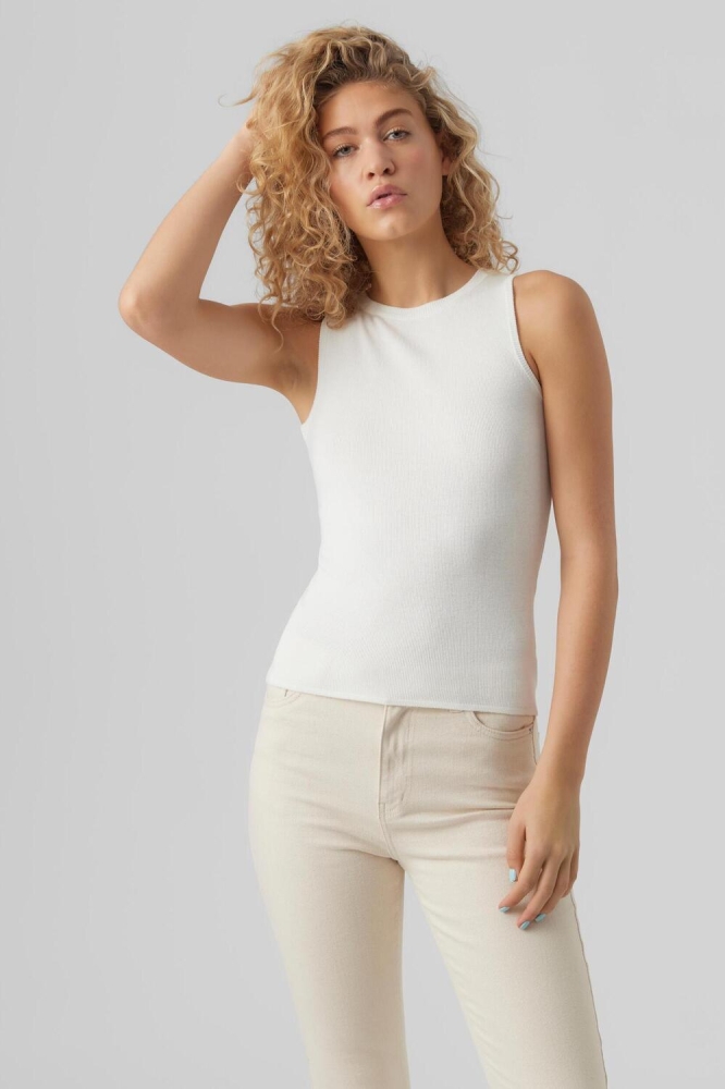 VMNEWSOFI SL O-NECK TOP GA 10278327 Snow White