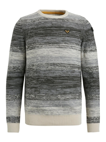 PME legend Trui COTTON STRIPED PULLOVER PKW2302301 9114