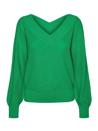 Vero Moda Trui VMNEWLEXSUN LS DOUBLE V-NCK BLOU GA 10287223 BRIGHT GREEN